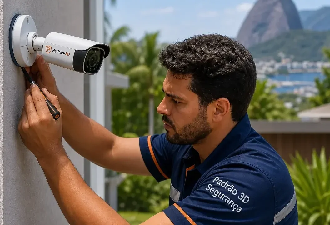 Projeto de instalação de câmeras de segurança CFTV no Rio de Janeiro pela Padrão-3D